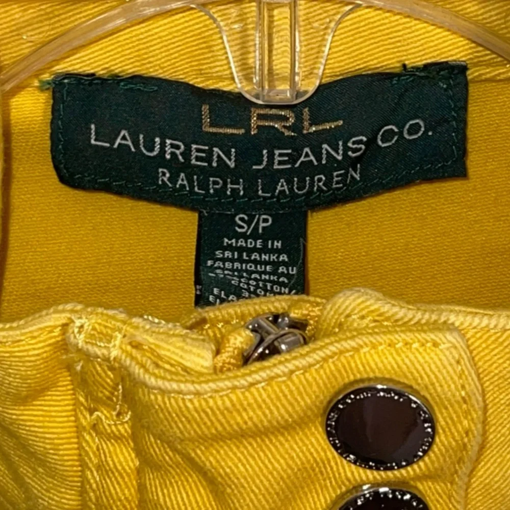 Lauren Ralph Lauren vintage denim yellow vest. Size S/P. GUC - Picture 8 of 9